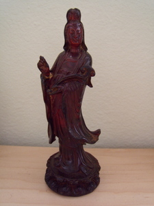 Amber Kuan Yin Statue