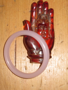 Pink Jade Bangle Bracelet